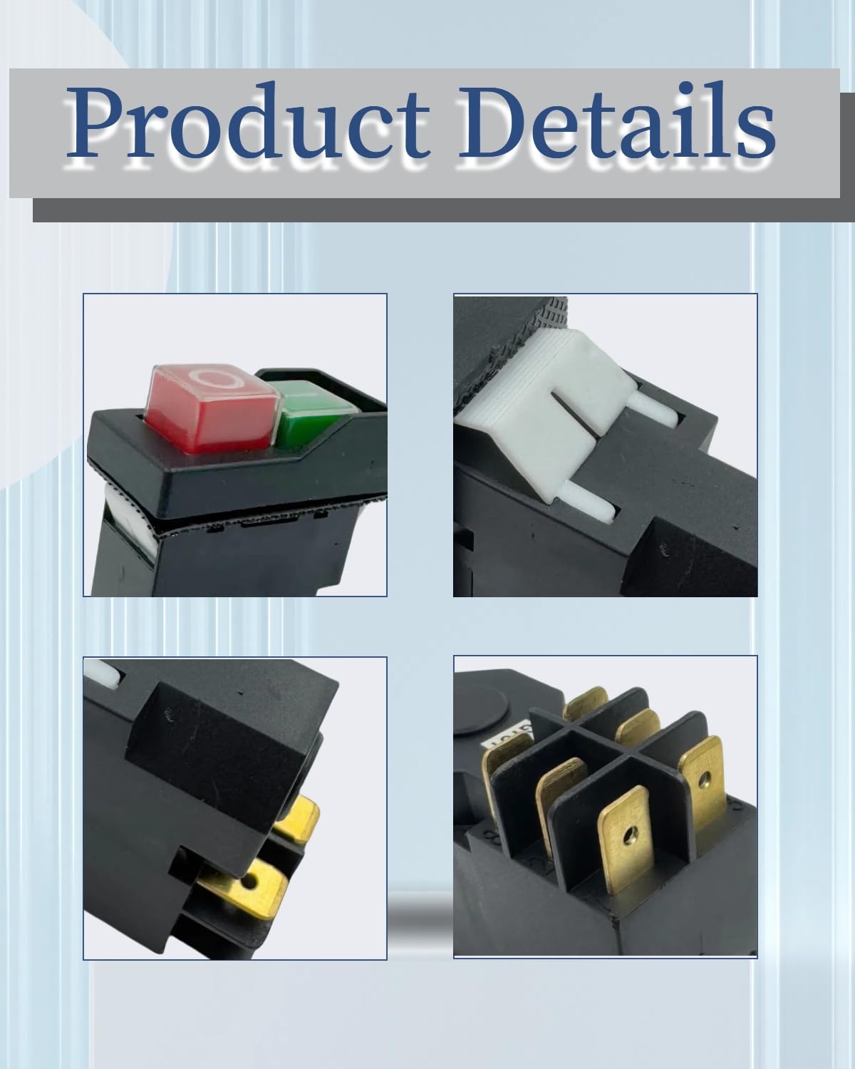 LDZ-6-4 Push Button Switch Compatible with DKLD 6-pin 18A 127V T85